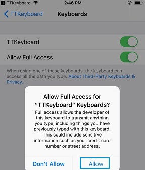 ttkeyboard install 3